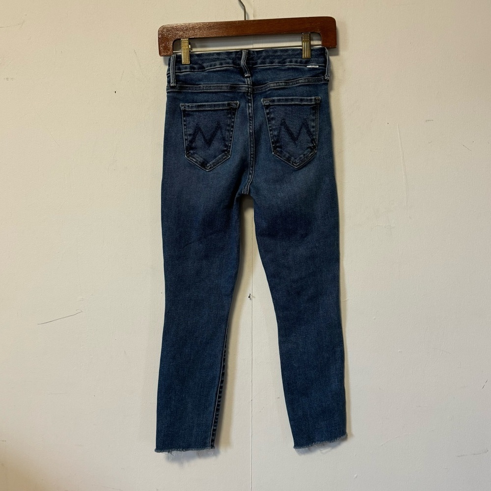 Mother Jeans The Looker Ankle Fray Womens 24 Designer Denim Mid Rise - Picture 7 of 12